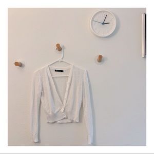 White cute top XS cardigan